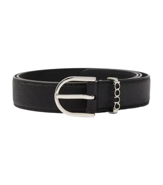 Gucci Script leather belt