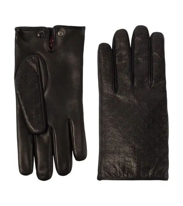 Gucci GG leather gloves