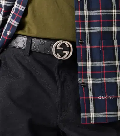Gucci Interlocking G reversible leather belt | Thumbnail 4