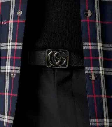 Gucci Double G reversible leather belt | Thumbnail 4
