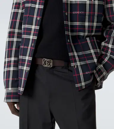 Gucci Double G reversible leather belt | Thumbnail 5