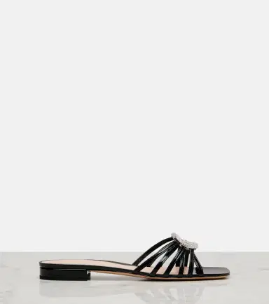 Gucci Interlocking G patent leather sandals | Thumbnail 4