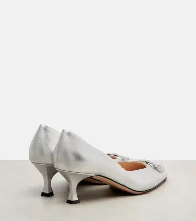 Gucci Interlocking G 55 metallic leather pumps | Thumbnail 3 Gucci Interlocking G 55 metallic leather pumps | Thumbnail 3