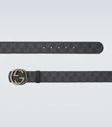 Gucci GG Canvas Interlocking G reversible leather belt | Thumbnail 2