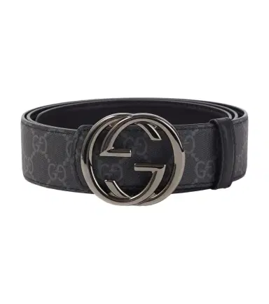 Gucci GG Canvas Interlocking G reversible leather belt | Thumbnail 1
