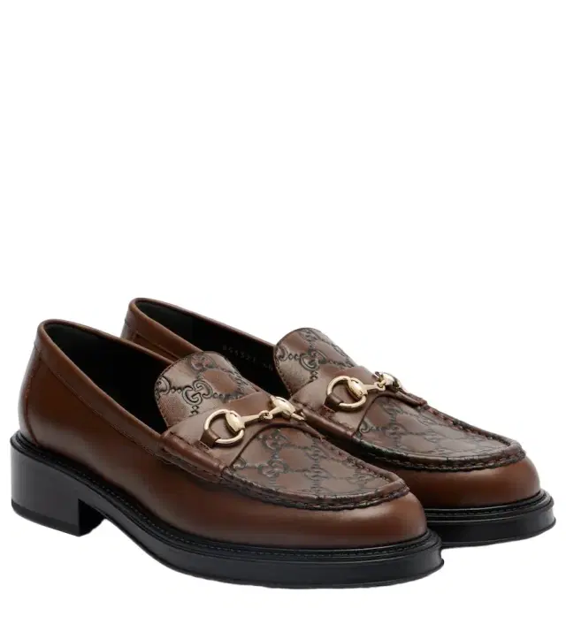 Gucci Horsebit GG leather loafers