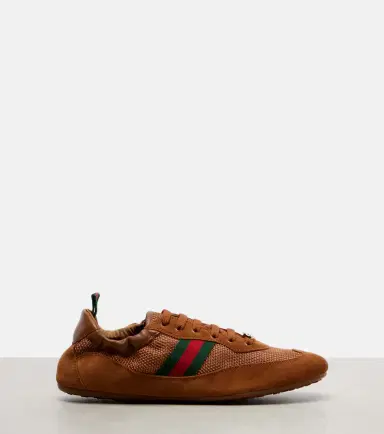 Gucci Shift suede-trimmed sneakers | Thumbnail 3 Gucci Shift suede-trimmed sneakers | Thumbnail 3