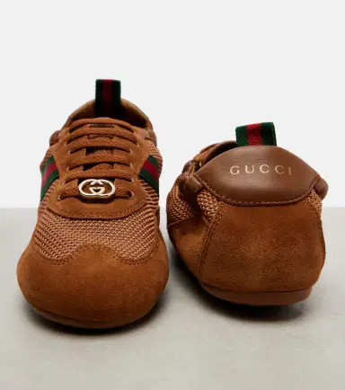 Gucci Shift suede-trimmed sneakers | Thumbnail 4 Gucci Shift suede-trimmed sneakers | Thumbnail 4