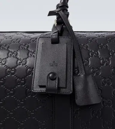 Gucci GG Emblem Medium leather duffel bag | Thumbnail 2