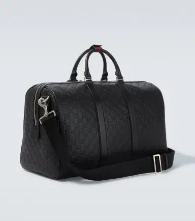 Gucci GG Emblem Medium leather duffel bag | Thumbnail 3