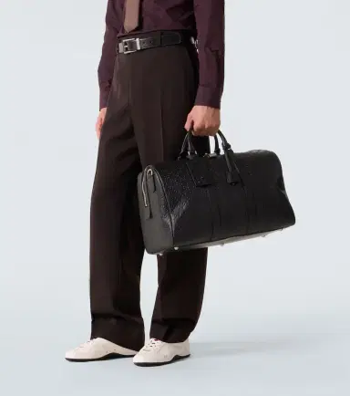 Gucci GG Emblem Medium leather duffel bag | Thumbnail 5