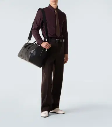 Gucci GG Emblem Medium leather duffel bag | Thumbnail 7