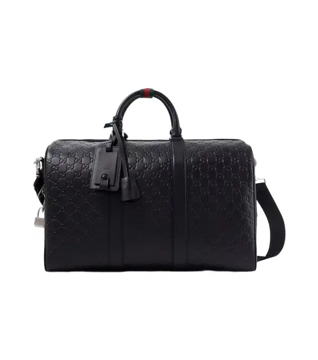 GG Emblem Medium leather duffel bag GG Emblem Medium leather duffel bag