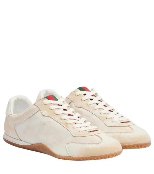 Shift leather sneakers