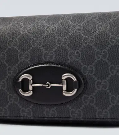 Gucci GG Supreme leather-trimmed canvas crossbody bag | Thumbnail 4
