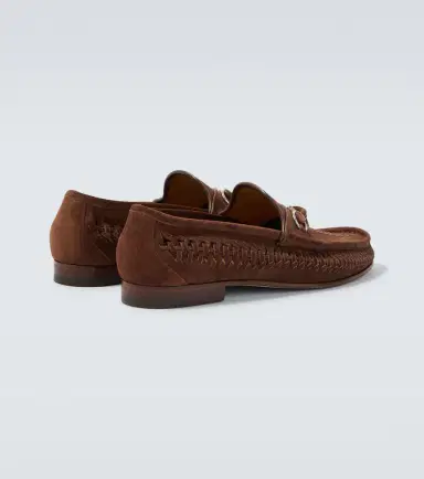 Gucci Bamboo Horsebit woven suede loafers | Thumbnail 6 Gucci Bamboo Horsebit woven suede loafers | Thumbnail 6