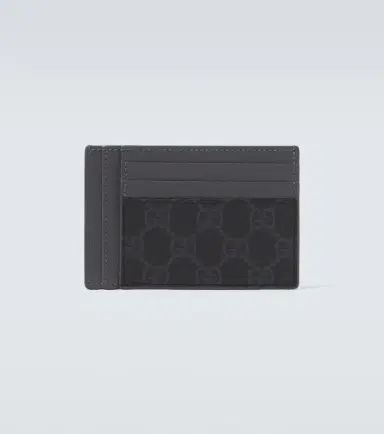 Gucci GG Canvas and leather card holder | Thumbnail 3