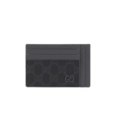 Gucci GG Canvas and leather card holder | Thumbnail 1