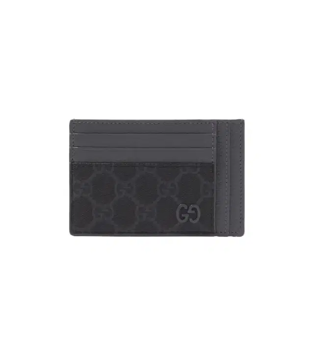 GG Canvas and leather card holder