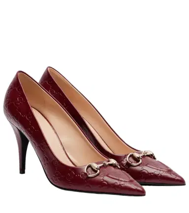 Gucci Erin GG Horsebit 85 leather pumps | Thumbnail 1 Gucci Erin GG Horsebit 85 leather pumps | Thumbnail 1