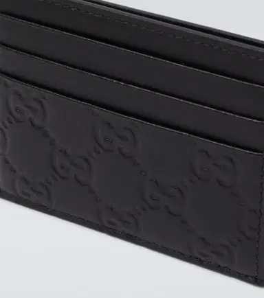 Gucci GG Emblem leather card holder | Thumbnail 3 Gucci GG Emblem leather card holder | Thumbnail 3