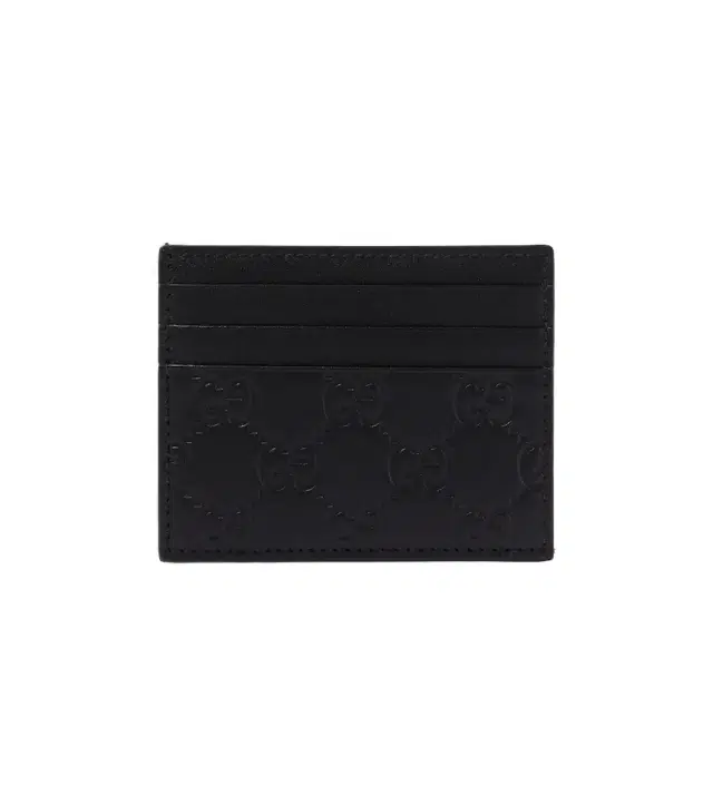 Gucci GG Emblem leather card holder