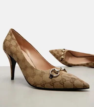 Gucci Erin 85 canvas pumps | Thumbnail 2