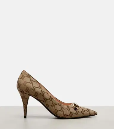 Gucci Erin 85 canvas pumps | Thumbnail 3
