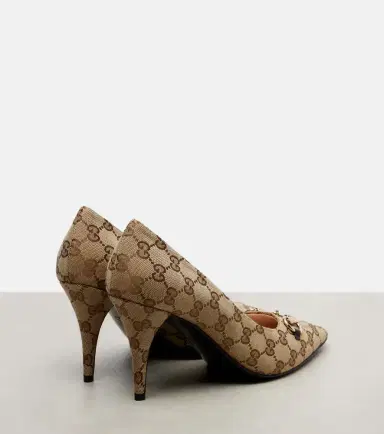Gucci Erin 85 canvas pumps | Thumbnail 4