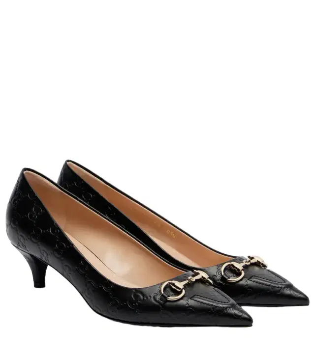 Erin GG Horsebit leather pumps