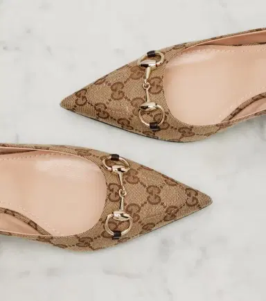 Gucci Erin GG Canvas Horsebit 45 pumps | Thumbnail 2