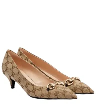 Gucci Erin GG Canvas Horsebit 45 pumps | Thumbnail 1