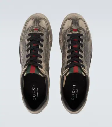 Gucci Shift Web Stripe leather sneakers | Thumbnail 2 Gucci Shift Web Stripe leather sneakers | Thumbnail 2