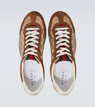 Gucci Shift GG Canvas and suede sneakers | Thumbnail 2 Gucci Shift GG Canvas and suede sneakers | Thumbnail 2
