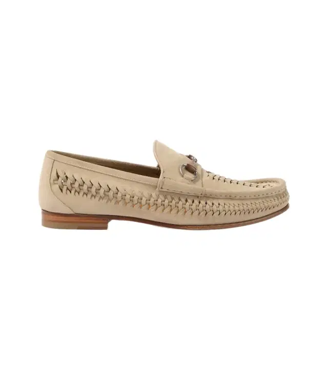 Gucci Horsebit 1953 woven suede loafers