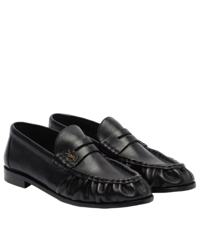Saint Laurent Le Loafer leather penny loafers