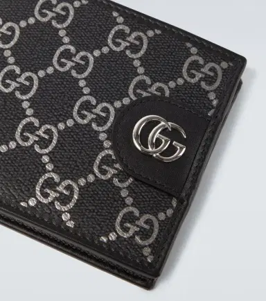 Gucci GG leather-trimmed bifold wallet | Thumbnail 4