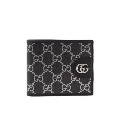 Gucci GG leather-trimmed bifold wallet | Thumbnail 1