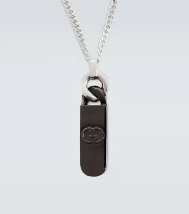 Gucci Interlocking G sterling silver pendant necklace | Thumbnail 2