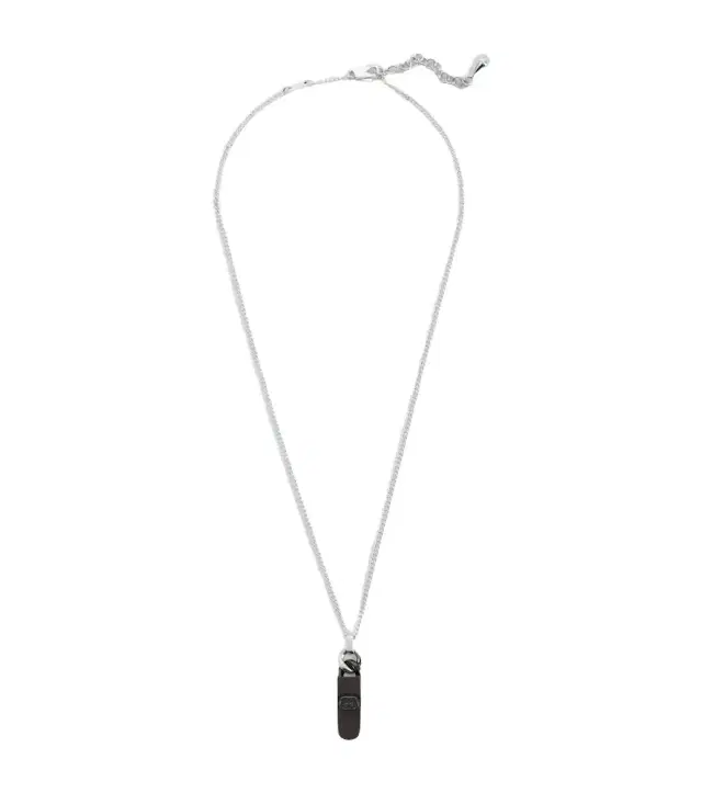 Interlocking G sterling silver pendant necklace