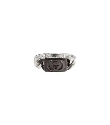 Gucci Interlocking G sterling silver ring | Thumbnail 1 Gucci Interlocking G sterling silver ring | Thumbnail 1