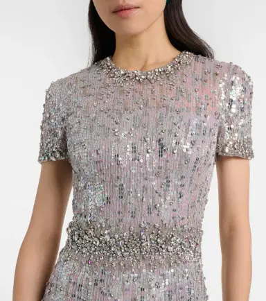 Jenny Packham Celeste embellished gown | Thumbnail 4