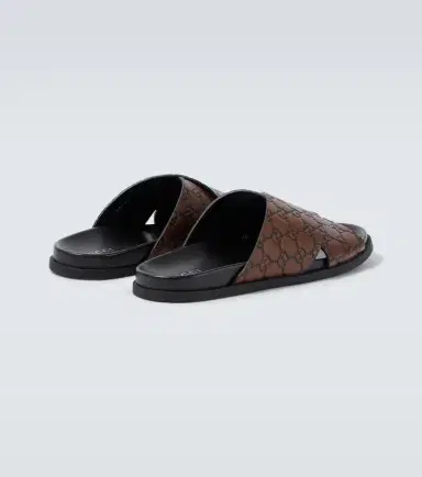 Gucci GG leather slides | Thumbnail 3