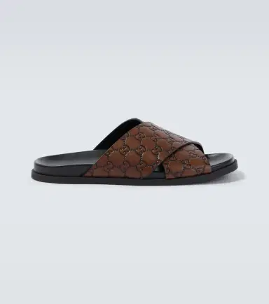 Gucci GG leather slides | Thumbnail 4