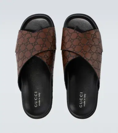 Gucci GG leather slides | Thumbnail 5