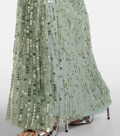 Jenny Packham Carrie caped embellished gown | Thumbnail 4