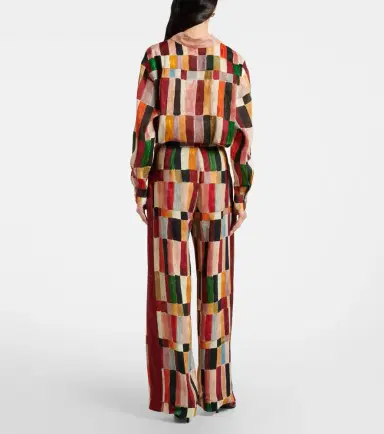Alemais Alémais x LRNCE Marjorelle printed linen and silk palazzo pants | Thumbnail 4 Alemais Alémais x LRNCE Marjorelle printed linen and silk palazzo pants | Thumbnail 4