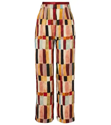 Alemais Alémais x LRNCE Marjorelle printed linen and silk palazzo pants | Thumbnail 1 Alemais Alémais x LRNCE Marjorelle printed linen and silk palazzo pants | Thumbnail 1