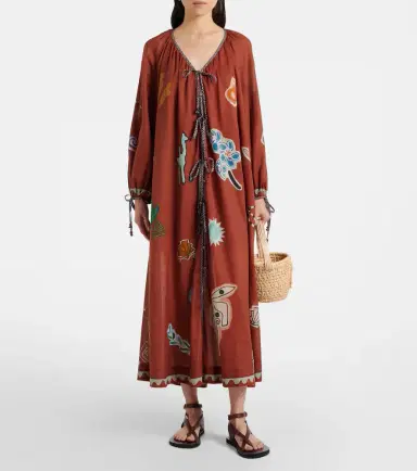 ALÉMAIS Alémais x LRNCE Laurence ramie and cotton maxi dress | Thumbnail 3 ALÉMAIS Alémais x LRNCE Laurence ramie and cotton maxi dress | Thumbnail 3