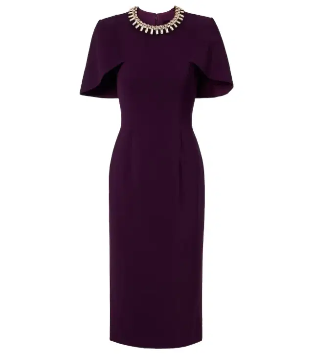 Thalia crystal-embellished midi dress